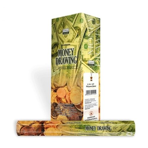 Wierook Wierook Darshan Money Drawing - 20 Stokjes Wierook Wierook Darshan Money Drawing - 20 Stokjes