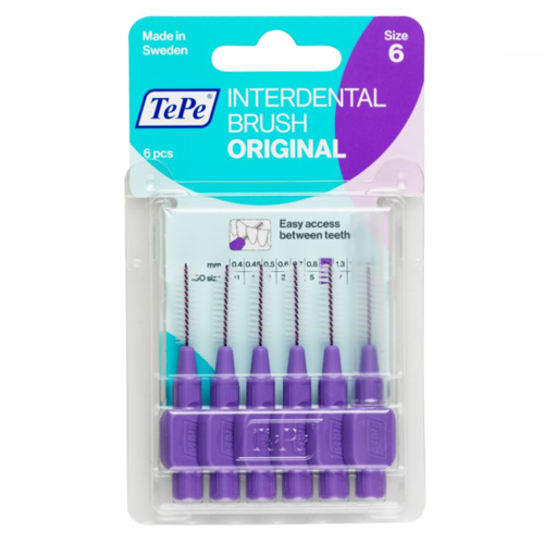 Tepe Tepe Interdental Brush Original 6 Stuks Nr 6 Tepe Tepe Interdental Brush Original 6 Stuks Nr 6