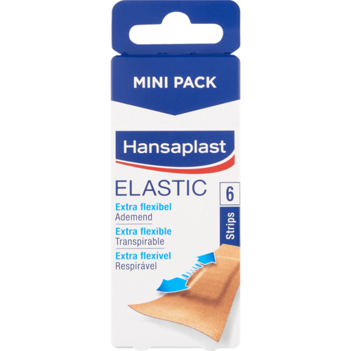 Hansaplast Hansaplast Elastic - Extra Flexibele Pleisters 6pcs Hansaplast Hansaplast Elastic - Extra Flexibele Pleisters 6pcs