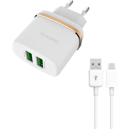 Luxcell - Adapter Met 2 Poorten 1 Samsung Oplader Luxcell - Adapter Met 2 Poorten 1 Samsung Oplader