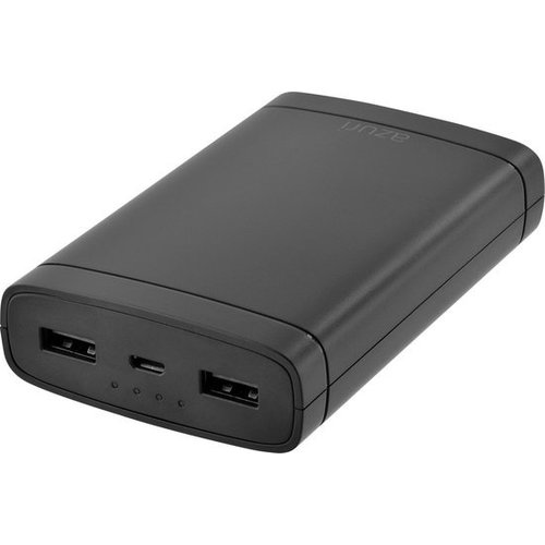 Luxcell - Powerbank Met 2 Poorten Zwart Luxcell - Powerbank Met 2 Poorten Zwart