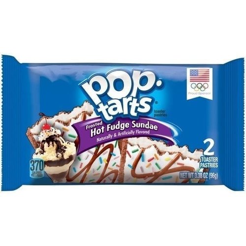Pop Tarts - Frosted Hot Fudge Sundae Toastergebakjes 96 Gram Pop Tarts - Frosted Hot Fudge Sundae Toastergebakjes 96 Gram