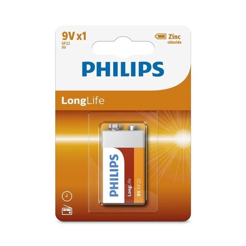 Philips Philips Longlife 6F22 - Batterij 9V 1 Stuk