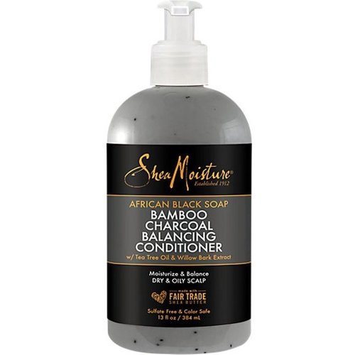 Shea Moisture Shea Moisture African Black Soap Bamboo Charcoal - Balancing Conditioner 384ml Shea Moisture Shea Moisture African Black Soap Bamboo Charcoal - Balancing Conditioner 384ml