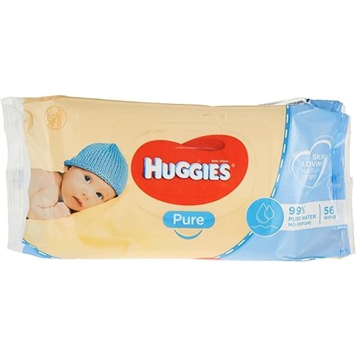 Huggies Huggies Pure - Babydoekjes 56 Stuks Huggies Huggies Pure - Babydoekjes 56 Stuks