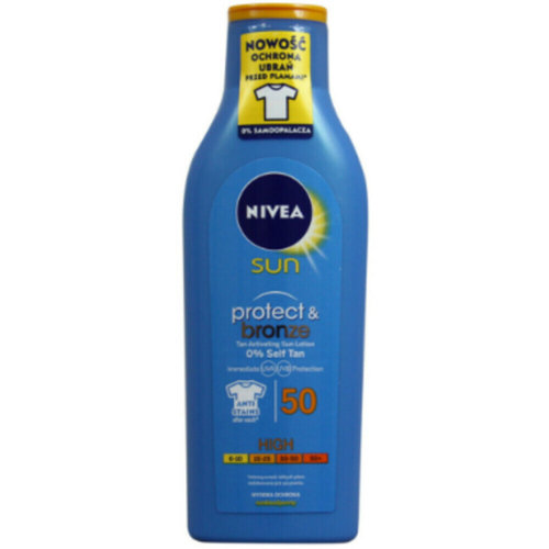 Nivea Nivea Sun Protect & Bronze Spf50 - Zonnemelk 200ml Nivea Nivea Sun Protect & Bronze Spf50 - Zonnemelk 200ml