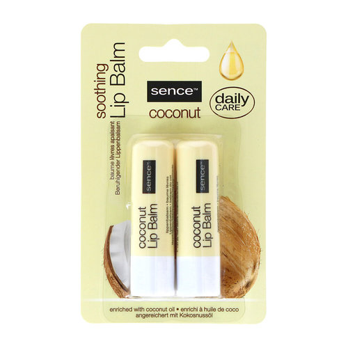 Sence Sence Lip Balm Twin Pack 2x4,3gr Coconut