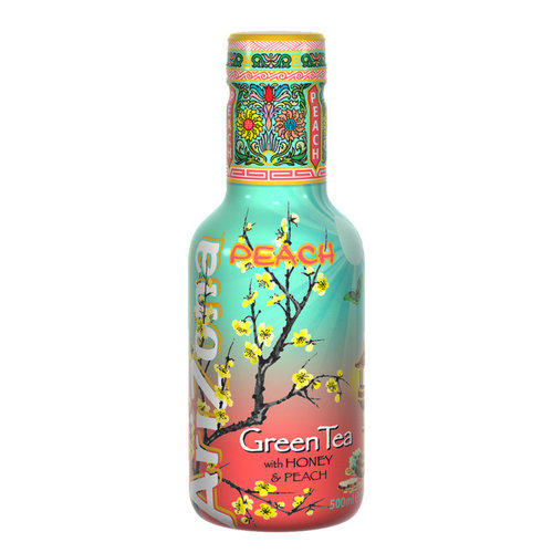 Arizona - Peach Green Tea Frisdrank 500ml Arizona - Peach Green Tea Frisdrank 500ml