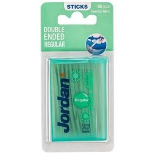 Jordan Jordan Double Ended Regular - Tandenstokers 100 Stuks Jordan Jordan Double Ended Regular - Tandenstokers 100 Stuks