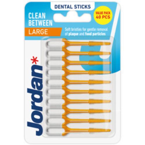 Jordan Jordan Clean Between Large - Dental Sticks 40 Stuks Jordan Jordan Clean Between Large - Dental Sticks 40 Stuks