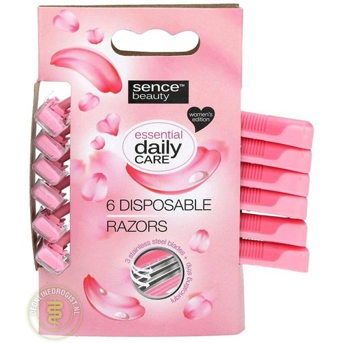 Sence Sence Woman - Wegwerpscheermes 6 Stuks Sence Sence Woman - Wegwerpscheermes 6 Stuks