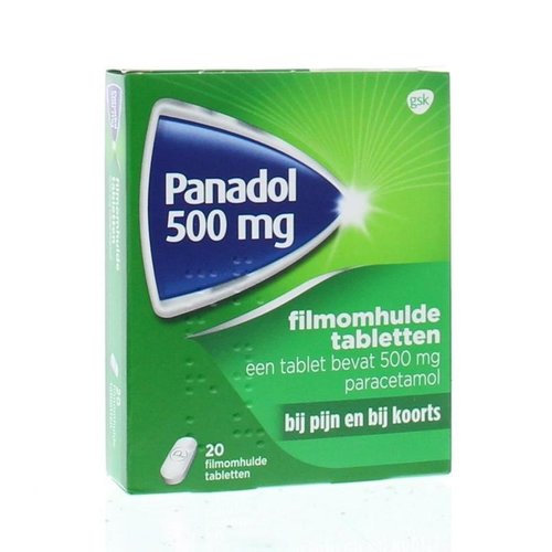 Panadol Panadol 500mg - Filmomhulde Tabletten 20 Stuks Panadol Panadol 500mg - Filmomhulde Tabletten 20 Stuks