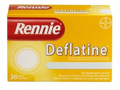 Rennie Rennie Deflatine - 36 Kauwtabletten