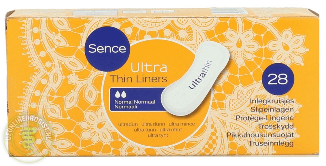 Sence Sence Ultra Thin Liners - Inlegkruisjes 28 Stuks