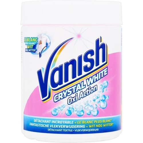 Vanish Vanish Crystal White Oxi Action - Vlekverwijderaar 500g Vanish Vanish Crystal White Oxi Action - Vlekverwijderaar 500g