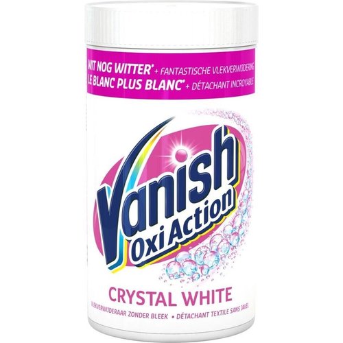 Vanish Vanish Crystal White Oxi Action - Vlekverwijderaar 1500g Vanish Vanish Crystal White Oxi Action - Vlekverwijderaar 1500g