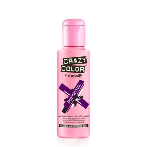 Crazy color Crazy Color Bordeaux No.51 - Semi-Permanete Haarverf 100ml Crazy color Crazy Color Bordeaux No.51 - Semi-Permanete Haarverf 100ml