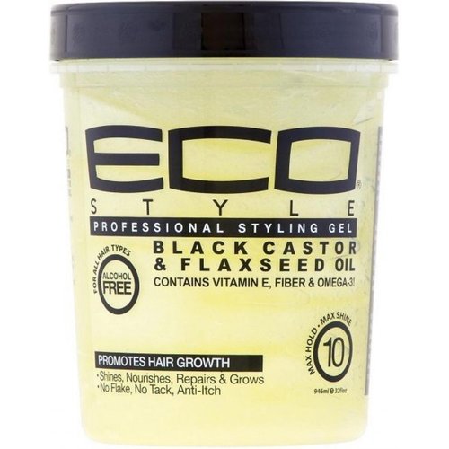 Eco Eco Styler Black Castor & Flaxseed Oil - Haargel 946ml Eco Eco Styler Black Castor & Flaxseed Oil - Haargel 946ml