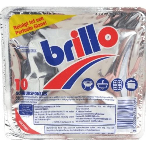 Brillo - Schuursponsjes 10 Stuks Brillo - Schuursponsjes 10 Stuks