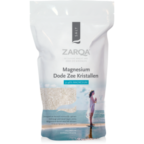 Zarqa Zarqa - Magnesium Dode Zee Kristallen 1000g Zarqa Zarqa - Magnesium Dode Zee Kristallen 1000g