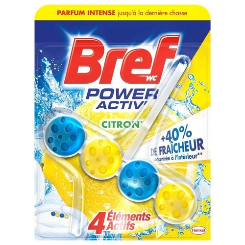Bref Bref Power Activ Citroen - Toiletblok 50g Bref Bref Power Activ Citroen - Toiletblok 50g