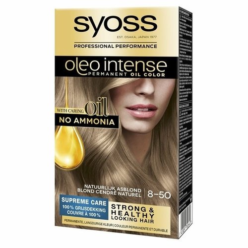 Syoss Syoss Oleo Intense Haarverf - Natuurlijk Asblond 8-50 Syoss Syoss Oleo Intense Haarverf - Natuurlijk Asblond 8-50