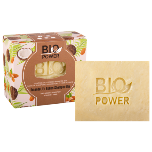 Biopower Biopwer Amandel En Kokos- Shampoo Bar 125g Biopower Biopwer Amandel En Kokos- Shampoo Bar 125g