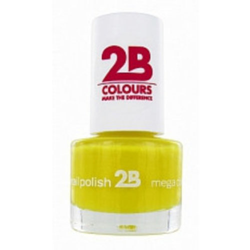 2b 2b Mega Colours Yellow Sun 015 - Nagellak 5,5ml 2b 2b Mega Colours Yellow Sun 015 - Nagellak 5,5ml