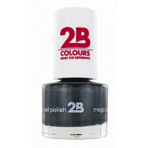 2b 2b Mega Colours Magic Silver 034 - Nagellak 5,5ml 2b 2b Mega Colours Magic Silver 034 - Nagellak 5,5ml