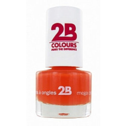 2b 2b Mega Colours Light Orange 016 - Nagellak 5,5ml 2b 2b Mega Colours Light Orange 016 - Nagellak 5,5ml