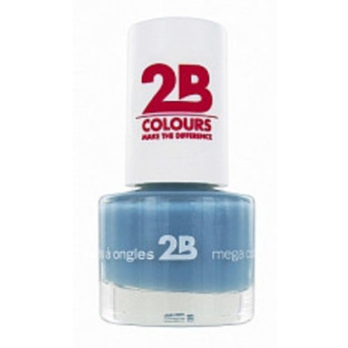 2b 2b Mega Colours Ocean Blue Wave 028 - Nagellak 5,5ml 2b 2b Mega Colours Ocean Blue Wave 028 - Nagellak 5,5ml