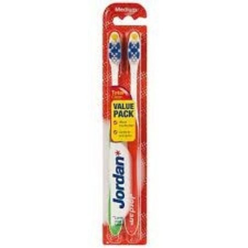 Jordan Jordan Total Clean - Medium Tandenborstel 2 Stuks Jordan Jordan Total Clean - Medium Tandenborstel 2 Stuks