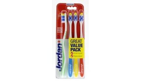 Jordan Jordan Total Clean - Medium Tandenborstel 4 Stuks
