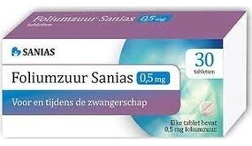 Sanias Sanias - Folimzuur 0,5mg 30 Tabletten
