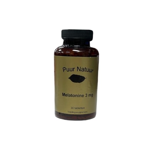 Puur Natuur Puur Natuur - Melatonine 3mg 30 Tabletten Puur Natuur Puur Natuur - Melatonine 3mg 30 Tabletten