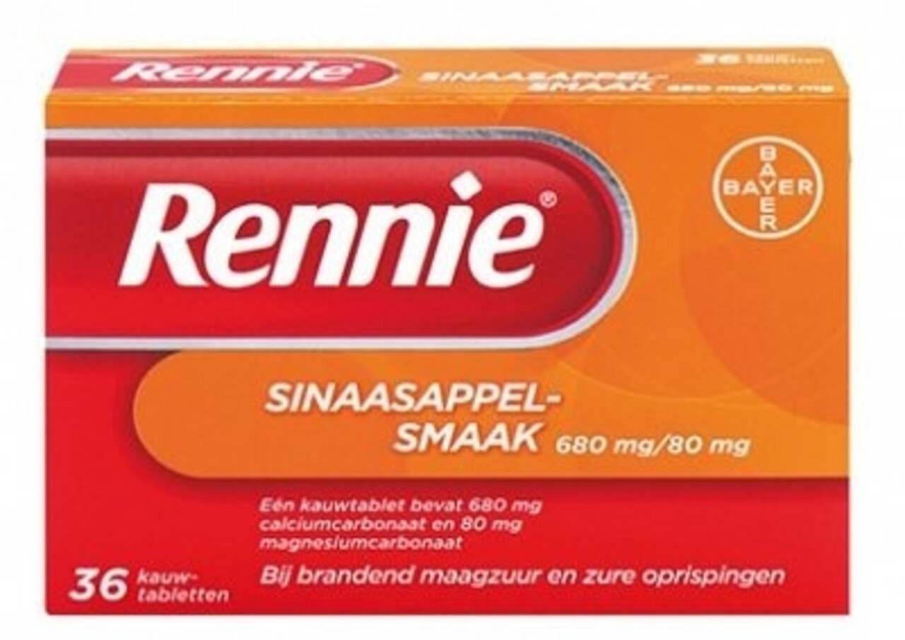 Rennie Rennie Sinaasappel - 36 Tabletten