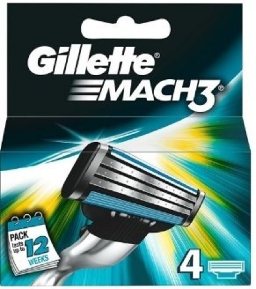Gillette Gillette Mach3 Mesjes - 4 Stuks