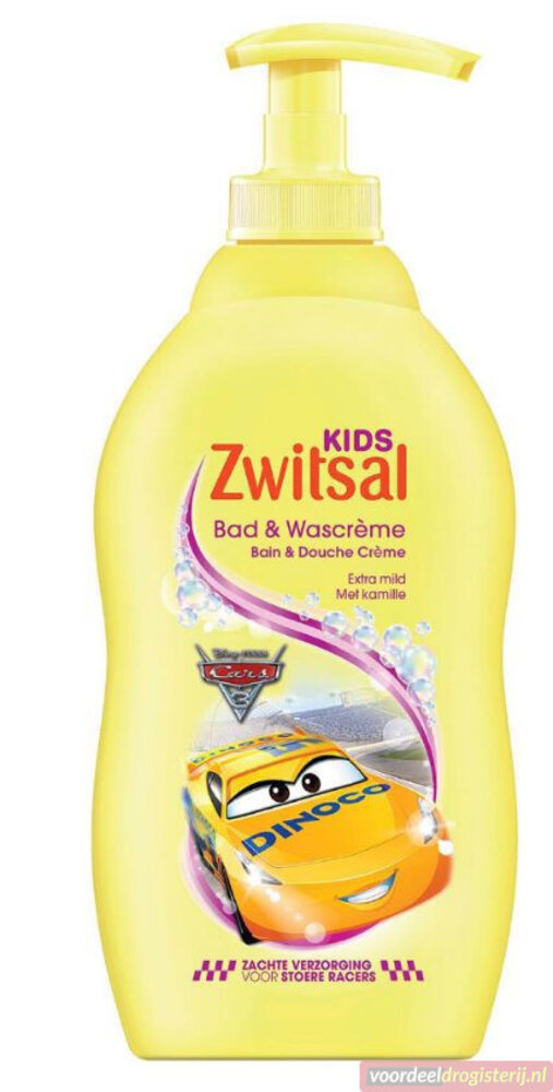 Zwitsal Zwitsal Bad & Douchecreme -  Cars 400 Ml