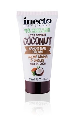Inecto Naturals Hand & Nagel Crème - Coconut 75ml Inecto Naturals Hand & Nagel Crème - Coconut 75ml
