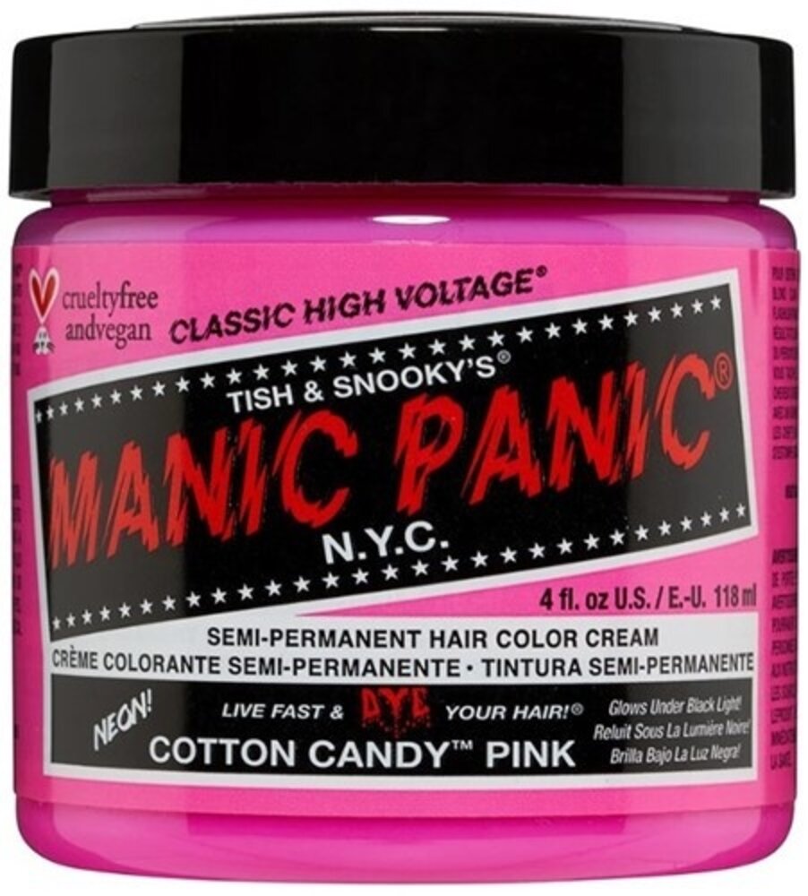 Manic Panic Semi Permanent - Hair Dye Cotton Candy Pink 118ml