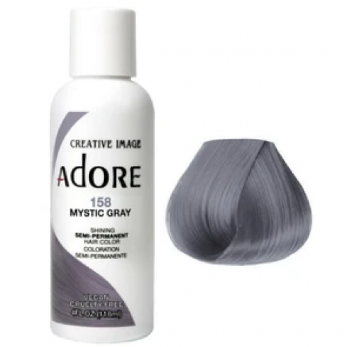 Adore Adore Semi Permanent – Hair Dye 158 Mystic Gray 118ml Adore Adore Semi Permanent – Hair Dye 158 Mystic Gray 118ml