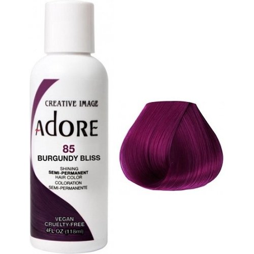 Adore Adore Semi Permanent – Hair Dye 85 Burguny Bliss 118ml Adore Adore Semi Permanent – Hair Dye 85 Burguny Bliss 118ml