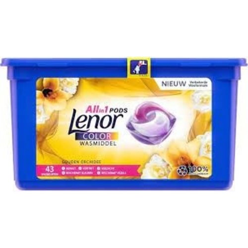 Lenor Lenor Pods All In 1 43sc/1,079kg Color Gouden Lenor Lenor Pods All In 1 43sc/1,079kg Color Gouden