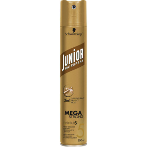 Schwarzkopf Schwarzkopf Hairspray 300ml Junior Mega Strong Schwarzkopf Schwarzkopf Hairspray 300ml Junior Mega Strong