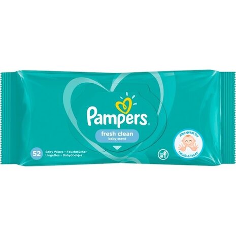 Pampers Pampers Fresh Clean - Babydoekjes 52st Pampers Pampers Fresh Clean - Babydoekjes 52st