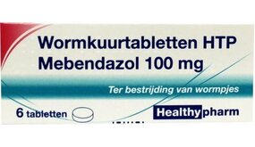 Htp Healthypharm Mebendazol/wormkuur 6 stuks