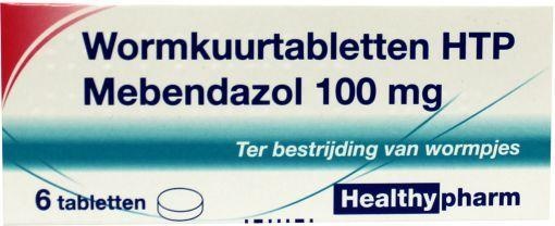 Htp Healthypharm Mebendazol/wormkuur 6 stuks