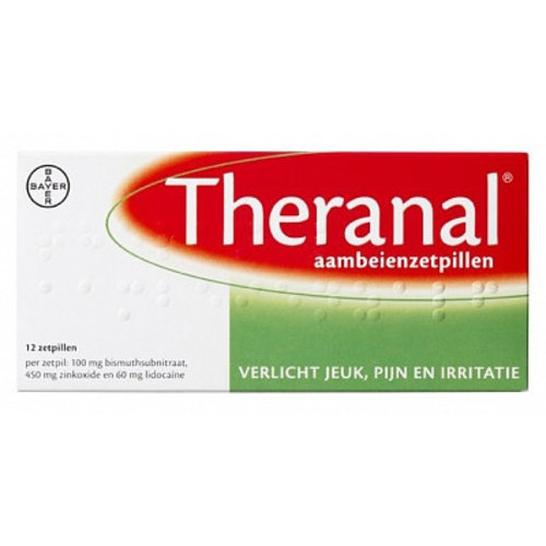 Theranal Theranal Suppositoria - 12 Sup