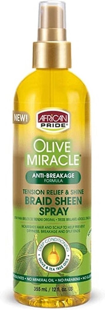 African Pride African Pride Olive Miracle - Braid Sheen Spray 355ml