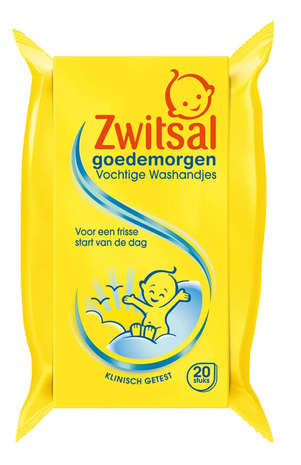 Zwitsal Zwitsal Goedemorgen Vochtige Washandjes 20St